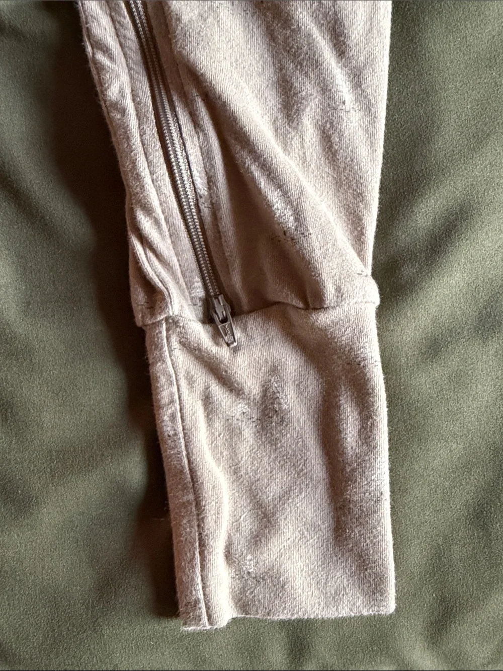 {JAMIE KAY} zip footless onesie holiday gray 1yr